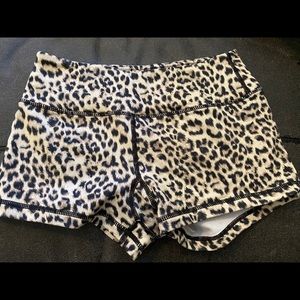 Cheetah Print Workout Shorts